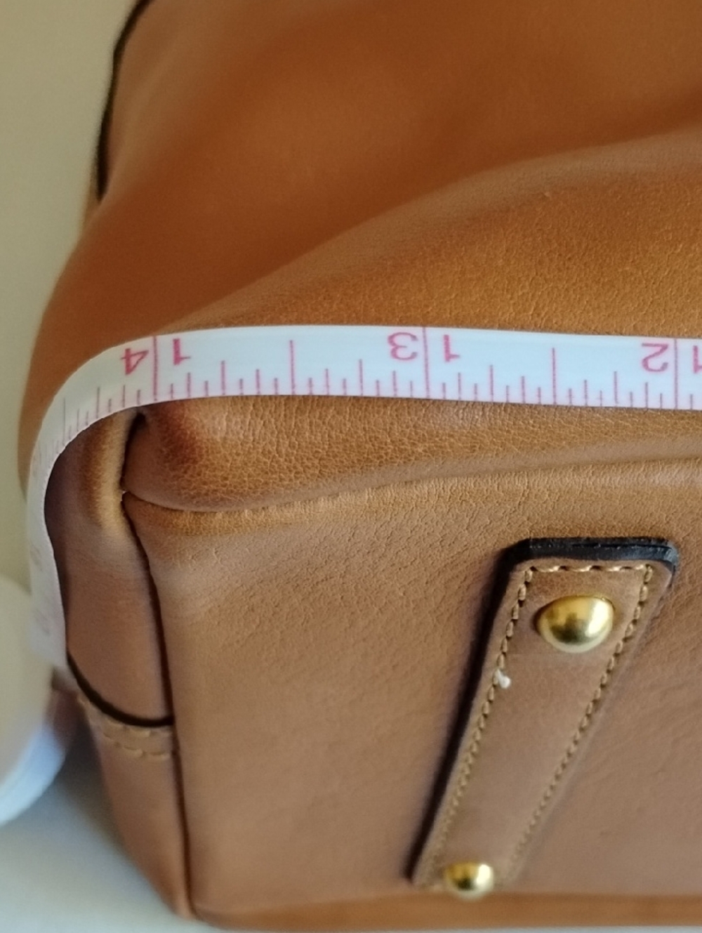 NWT Florentina Clayton Leather Satchel Natural 8L419-NA - Picture 11 of 14